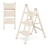 GameGem 3 Step Ladder Folding Step Stool with Wide Anti-Slip
