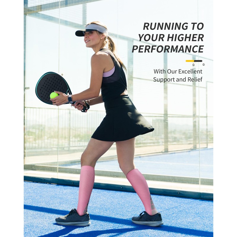 CAMBIVO CAMBIVO Compression Socks for Women & Men 2 Pairs,
