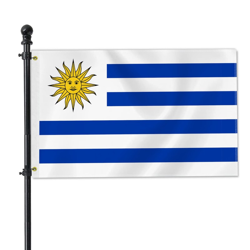 3×5 FT Uruguay Flag, Large 75D Uruguayan National Outdoor Banner,Decor