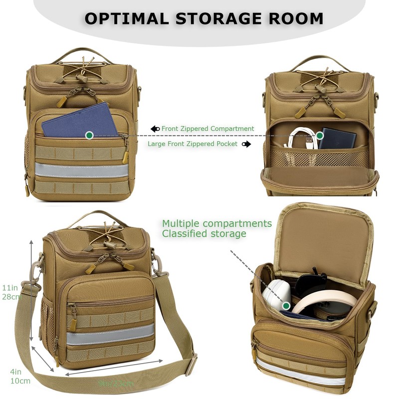 HAMBOLY Knee Walker Handlebar Bag Front Basket with Cooler Pocket