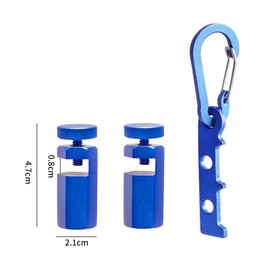 Oiieco Stair Gauges, Non Slip Framing Square Stops,Hex Flat Gauge,Framing Square Stair Gauge for Layout Attachment Framing Jigs Blue