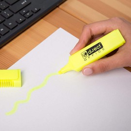 D.RECT 1127 Highlighter with Chisel Tip Yellow 1