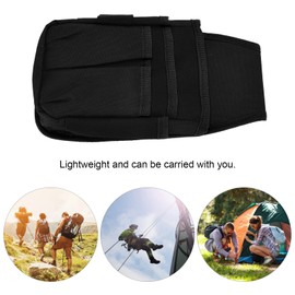 Tool Pocket Pouch, Easy Access Electricians Organizer Pouch Mini with Waist Belt for Maintenance Work(Black border)