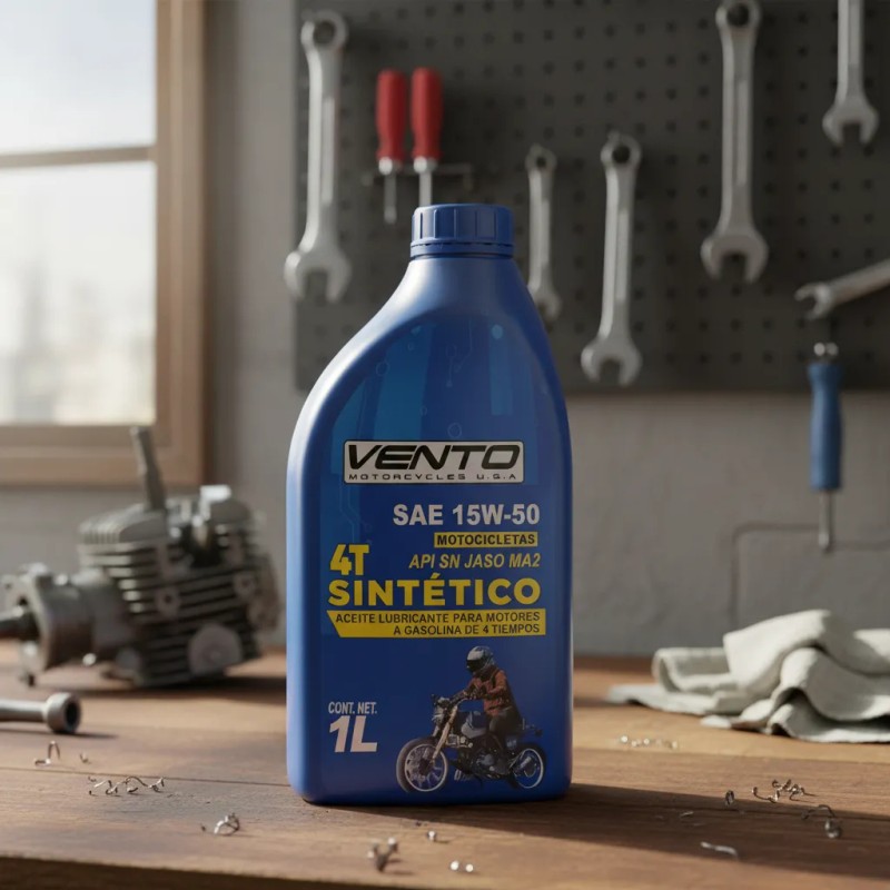 Aceite Sintético Vento 15w50 Moto/cuatriciclo 1l
