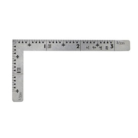 Shinwa Rules Carpenters Square, Small, Stainless Steel Boshi