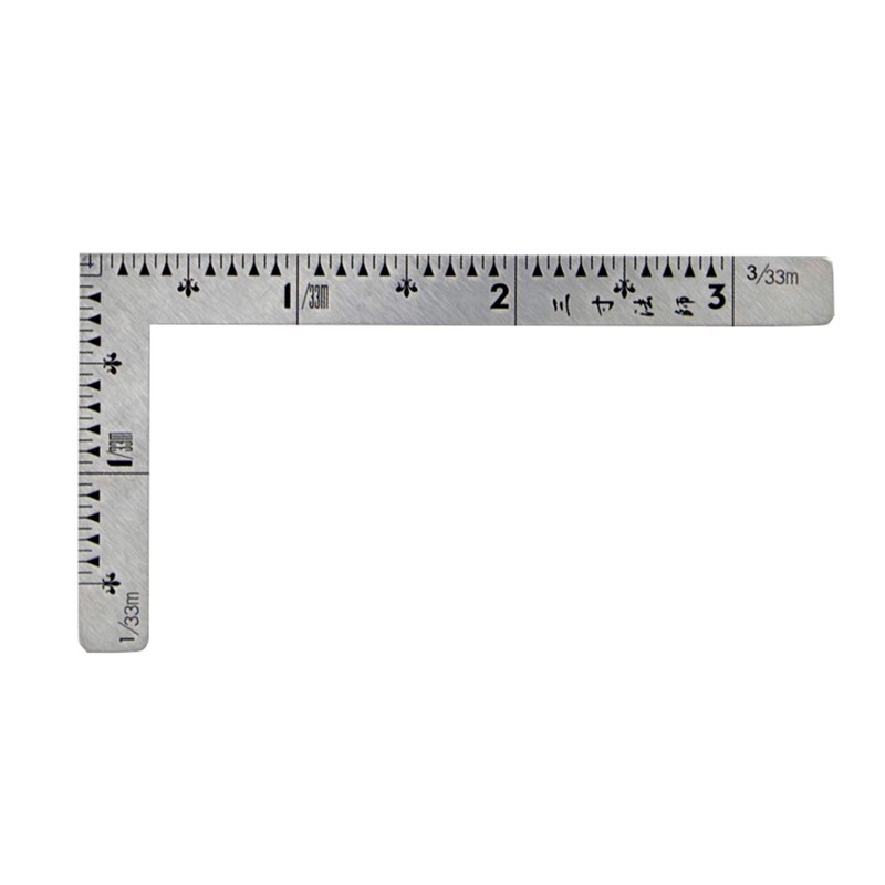 Shinwa Rules Carpenters Square, Small, Stainless Steel Boshi