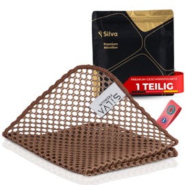 Silva Premium Microfibre Cloths & Wire Tea Towels | Wet & Dry Use | Scratch-Free, Highly Absorbent & Durable | Ideal for Kitchen, Teflon Pans & Metal Surfaces | Wire Wool Pads