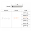 sourcing map 3x8mm Dowel Pins, 50pcs 304 Stainless Steel Round