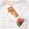 LAKE OF FIRE Bread Bags, 2 Reusable TPU Food Storage