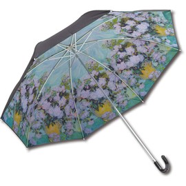 Upower AU-02502 Famous Painting Folding Umbrella (For Rain or Shine), Van Gogh "White Rose"
