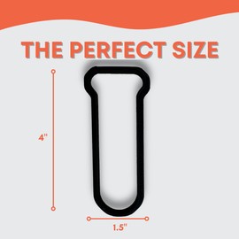 Test Tube Cookie Cutter with Easy Push Design
