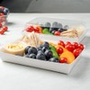 Restaurantware Matsuri Vision Rectangle White Paper Large Sushi Tray -