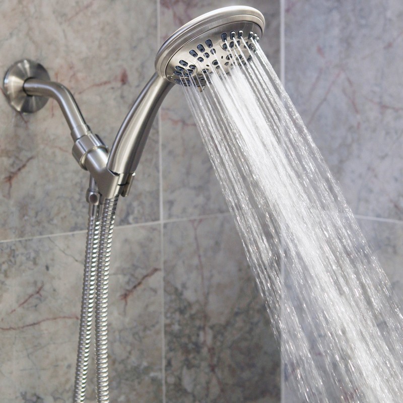 6 Function Handheld Shower Head Kit - High Pressure, Removable