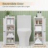 Snughome Bathroom Storage Cabinet, Small Bathroom Cabinet with 2 Doors