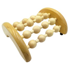 Beavorty Compact Pillow Massager for Acupoint Neck Shoulder Back Leg Massage Wood Massage Roller Foot Massager Roller Easy to Use