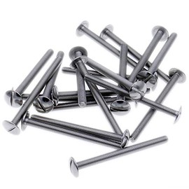 M3 (3mm x 10mm) Slot Mushroom Machine Screw (Bolt) - Stainless Steel (A2) (Pack of 20)