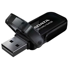 PSA COMPUTO Y PAPELERIA Kit de 20 Piezas Memoria USB 64 GB (Modelo AUV240-64G-RBK) Flash Drive Negro 2.0, Compatibilidad Completa, USB Tipo A con Capucha Abatible