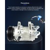 ECCPP AC Compressor 2013-2018 Fit for Nissan Altima 2.5L AC