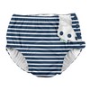 i Play Boys Reusable Absorbent Baby Swim Diapers Navy Stripe