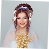 Healeved Handmade Leaf Bridal Headpiece Lightweight Crystal Hair Vine Versatile