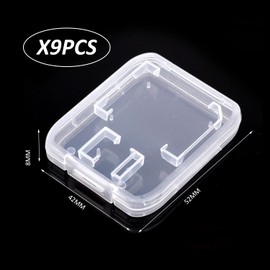 Pack of 9 SD Card Storage Box, Foldable SIM Card Storage, SD Card Box, Mini SD Card Holder, SD Card Storage Box, Suitable for Storing and Storing SD Cards