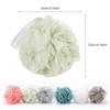 6 Stück 75 g/Stück große Luffas Duschschwamm, Netz-Pouf, Badeschwämme, Peeling,
