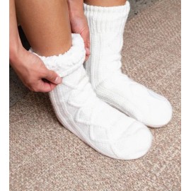 Cariloha Bamboo Softy Socks - Cream - One Size fits all