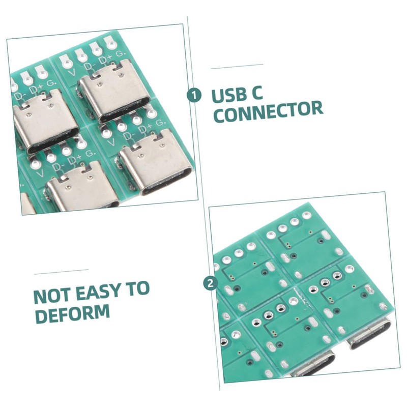jojofuny DIY USB c Adapter Kit 20pcs USB c PCB