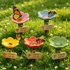 5PCS Bee Watering Station for Garden, Bee Drinking Cups Colorful