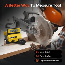 VLOXO Caliber Measuring Tool for Miter Saws Digital Caliper Measurement Eliminates Need to Mark Materials Adjustable English and Metric Measurements Tools for Kind of Saw Fence