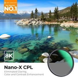 46mm Circular Polarizers Filter, K&F Concept 46MM Circular Polarizer Filter HD 28 Layer Super Slim Multi Coated CPL Lens Filter