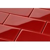 Tenedos Ruby Red 3x6 Red Glass Wall Tile Mosaic Backsplash