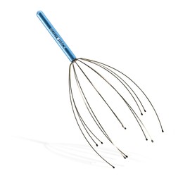 Body Back Scalp Massager, Head Scratcher, Manual Head Massager for Stress Relief, Relaxing Scalp Scratcher, Tingler for Gentle Hair Stimulation (Blue)