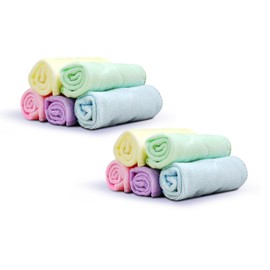 YOU ER MEI Paquete de 10 Paños de Baño para Bebé, Toallitas Reutilizables para Bebés,Extra Absorbentes, Suaves y Transpirables, Animados Impreso,para Recién Nacidos, Bebés, Niños y la Piel Sensible