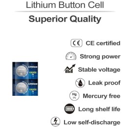 PCSONIC PGSONIC Lithium CR2025 3v (2)pack Best By DEC 2028