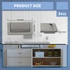 Thatyro 3 Packs 2.9" Invisible Drawer Flush Pull Handle with