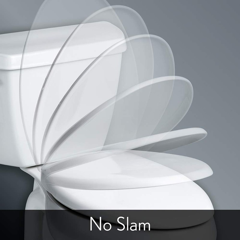 Bemis Classic Colors Slow Close Toilet Seat, Easy Clean Hinges