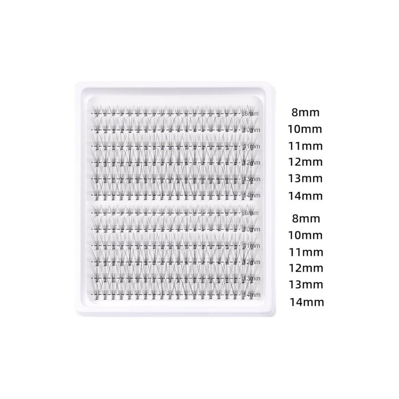 EXTENIFY 10D Individual Lashes C Curl Cluster Lashes Natural Eyelashes,