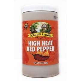 Family Owned New Orleans Cajun Land Seasoning (16oz Single Bottle, High Heat Red Pepper)