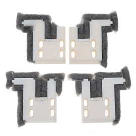 Haoyull 4pcs Sliding Window Buffer Block Up Down Track Sealing Wind-proof Brush, As the picture shows, Type 80
