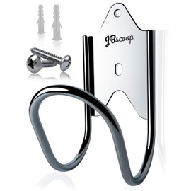 JBscoop Garden Hose Holder, Garden Hose Hanger Wall Mount for Water Hose, Extension Cords, Air Compressor Hose, Heavy Duty & Rust Proof Set of 1