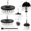 Drill Brush Attachment Set, 5pcs 1/4in Power Scrubber Brush with