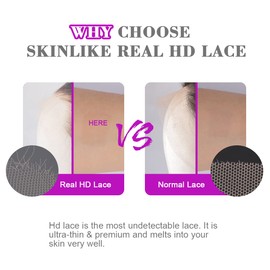 MYSHINYWIGS 13x4 Real HD Lace Frontal, Melt Hd Frontal Closure with Natural 4C Baby Hair Pre Bleached Knots Straight Hd Frontal Pre Plucked Frontal Human Hair Clean Hairline Frontal Closure 16 Inch