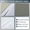 N&Y HOME Waffle Weave Shower Curtain with Snap-in Fabric Liner