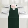2PCS Dark Green Satin Table Runner 12 x 108 Inch