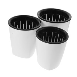Levemolo 3pcs Automatic Watering Flower Pots Practical Self Watering Planter for Use Durable Design for All House Plants for Succulents and Hydroponics