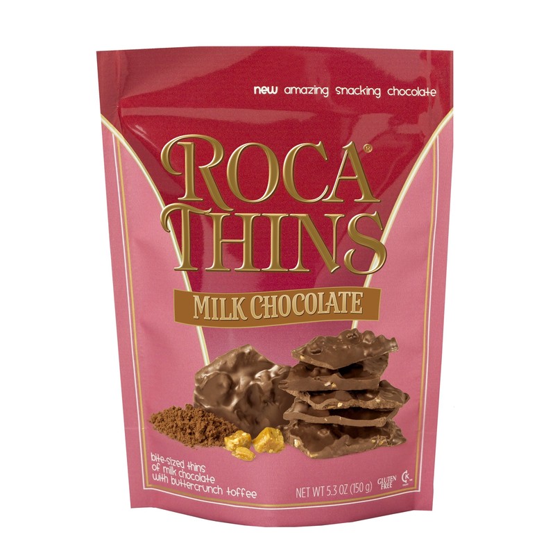 Brown & Haley ROCA THINS Stand-up Resealable Pouch - Bite-Sized