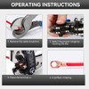 HKS Battery Cable Lug Crimping Tool 10-1 AWG with Cutter,
