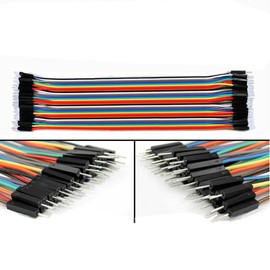 40pcs Dupont Cables MALE TO MALE 20cm Jumper GPIO Breadboard Wire Ribbon - UMTMedia®