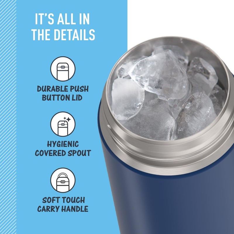 THERMOS FUNTAINER Botella aislada al vacío de acero inoxidable de